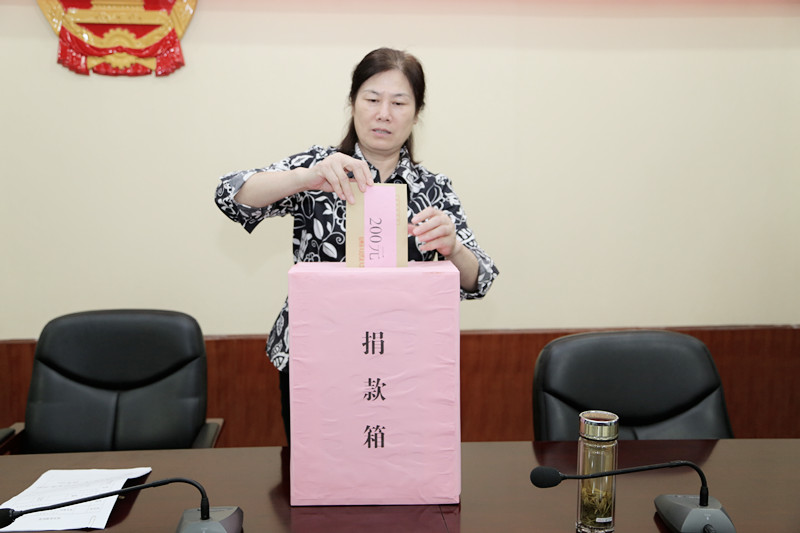 市人大常委会副主任张忆秋进行募捐.jpg
